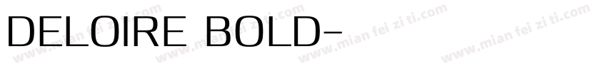 Deloire Bold字体转换